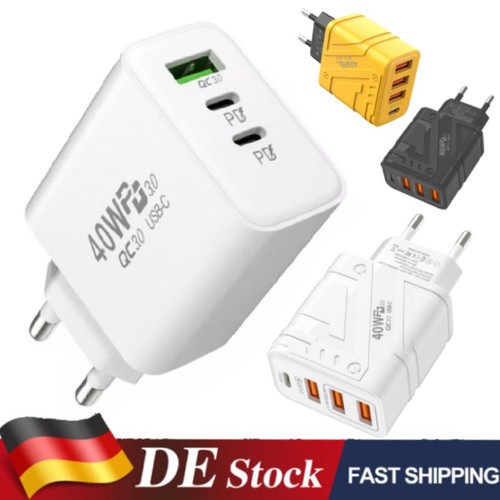 Fach schnell ladegerät 40w - 3-fach,