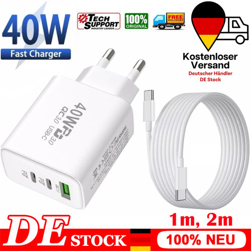 Fach 40w schnellladegerät - 3-fach,