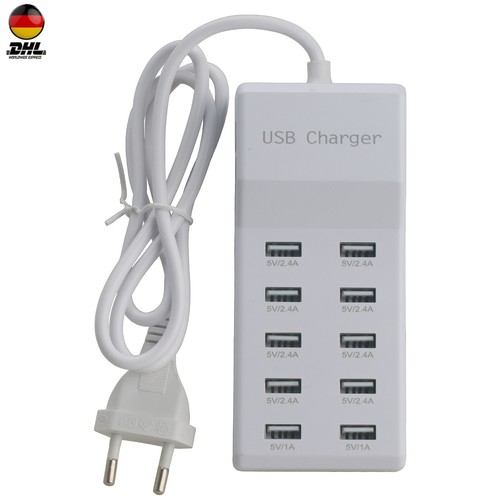 10fach usb ladegerät hub - 10fach,