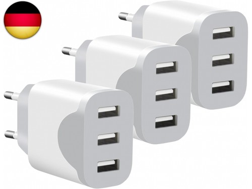 3er pack usb - ladegerät, 15w