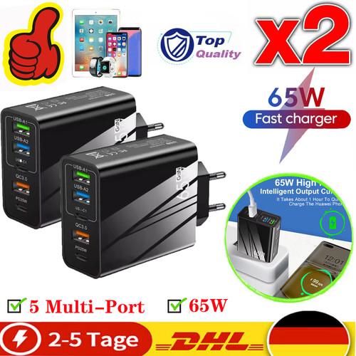 2stück schnellladegerät 65w - 2stück,